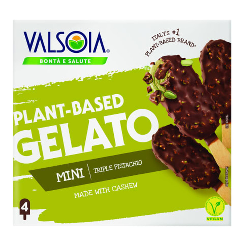 Jäätis pistaatsiamaitseline, pähklitega Valsoia vegan 200g/326ml