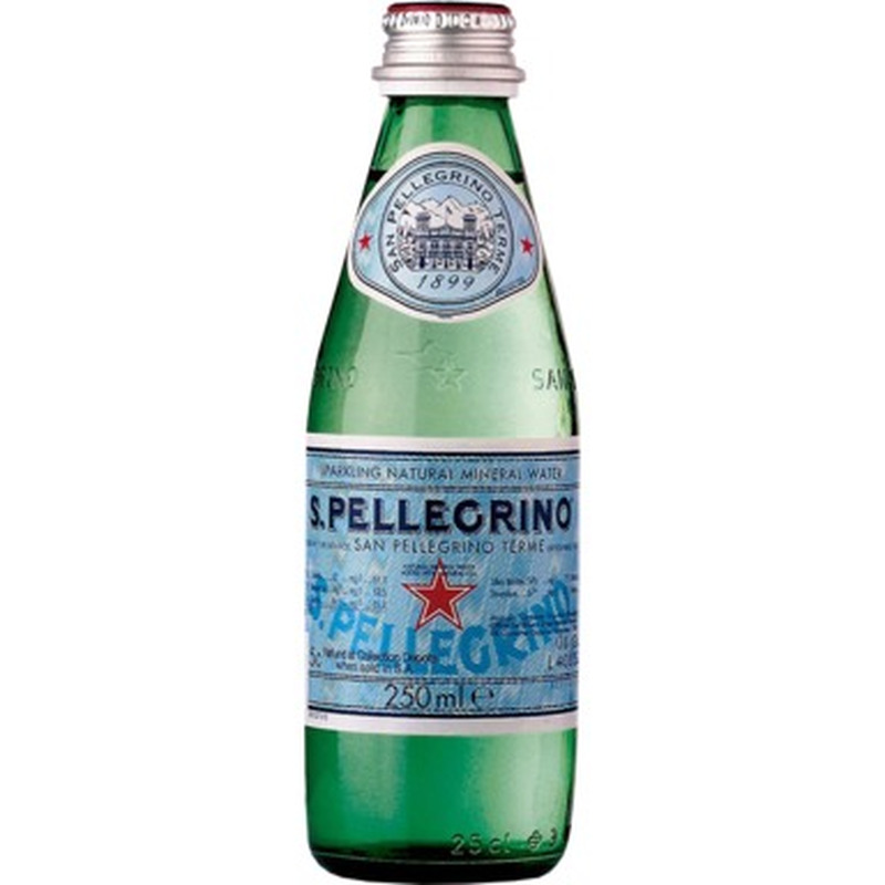 SANPELLEGRINO Mineraalvesi 25cl (gaseeritud, klaaspudel)