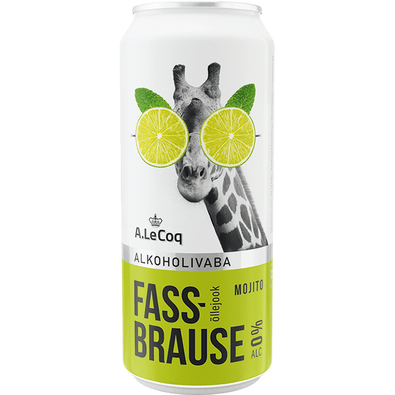 Alkoholivaba jook Fassbrause Mojito, A. LE COQ, 500 ml