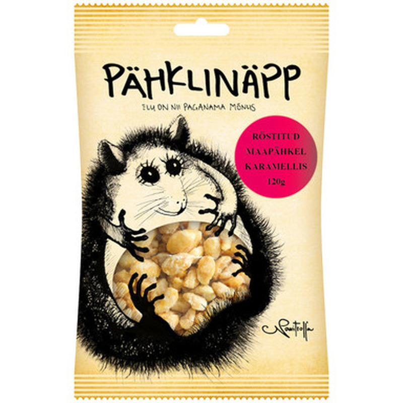 PÄHKLINÄPP Röstitud maapähklid karamellis 120g