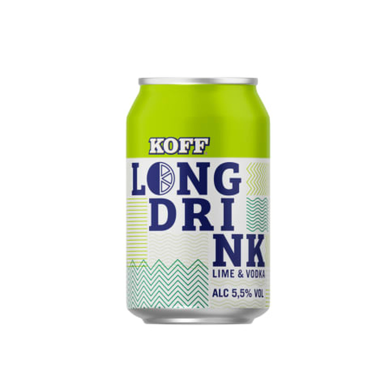 Muu alkohoolne jook Koff Lime&Vodka 5,5%vol 0,33l purk