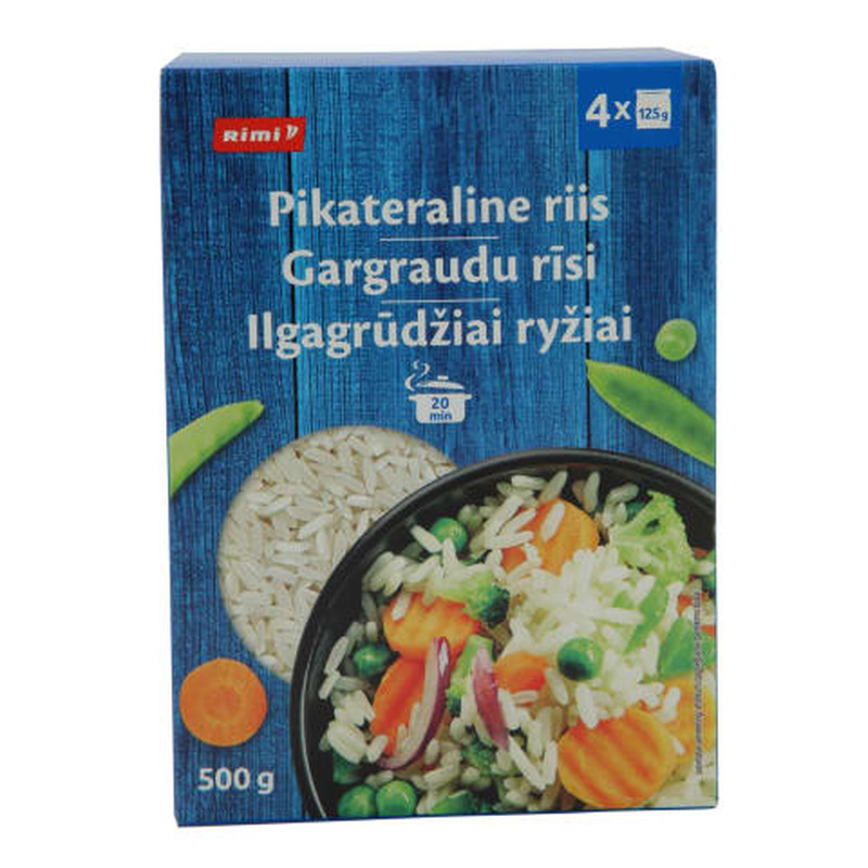 Riis pikateraline, RIMI, 4 x 125 g