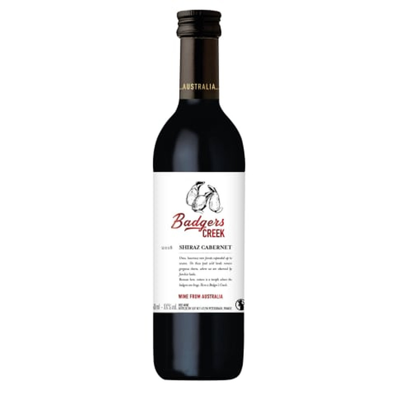 Vein Badgers Creek Shiraz Cabernet 13,5%vol 0,25l