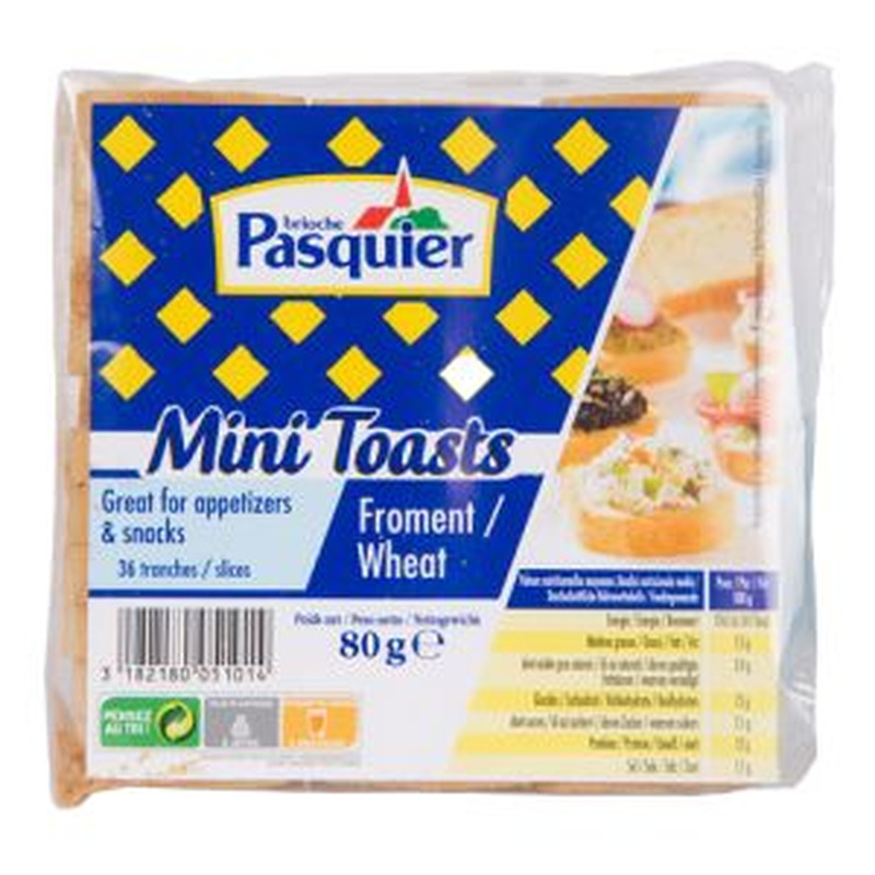 Röstitud saiaviilud, PASQUIER, 80 g