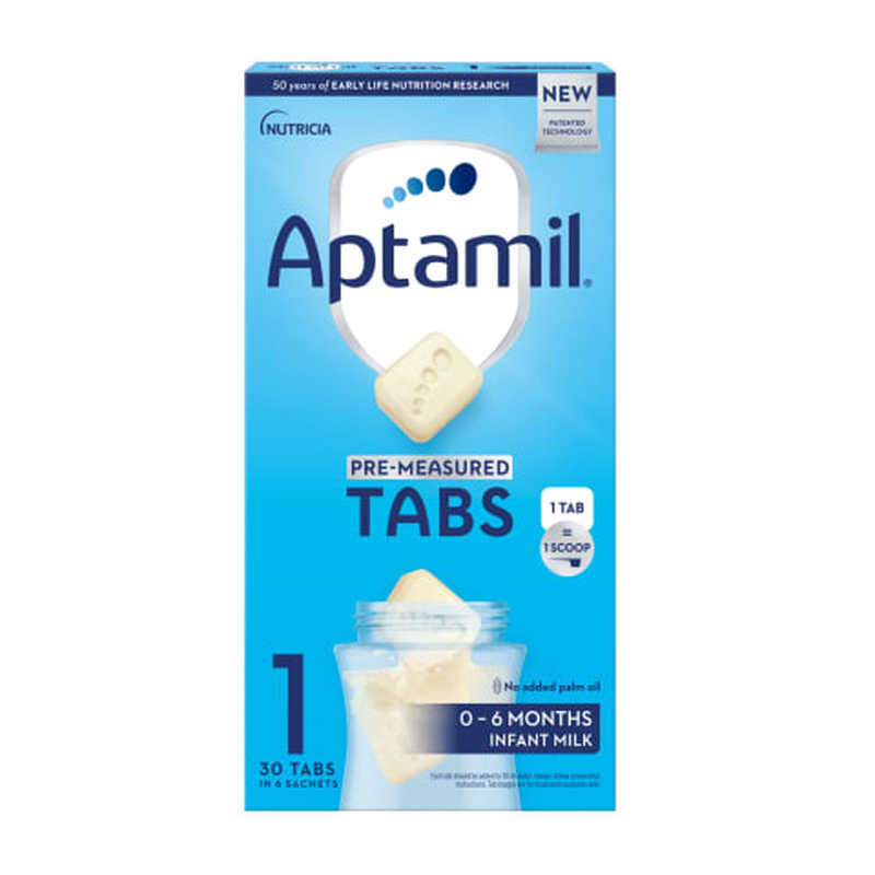 Piimasegu Aptamil 1 Tabs alates sünnist 137g