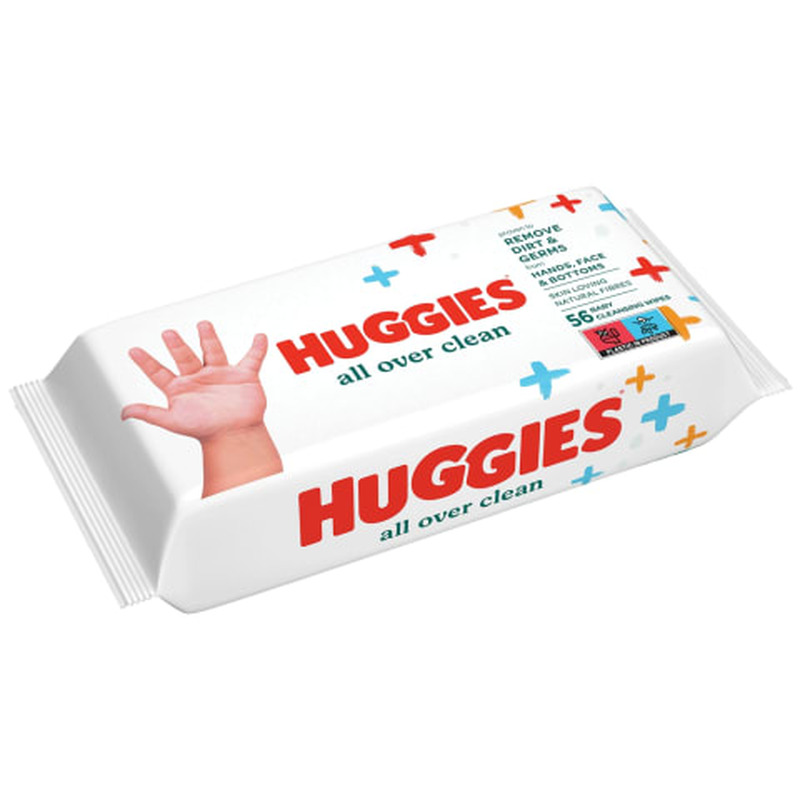 Salvrätikud Huggies All Over Clean univers, 56 tk