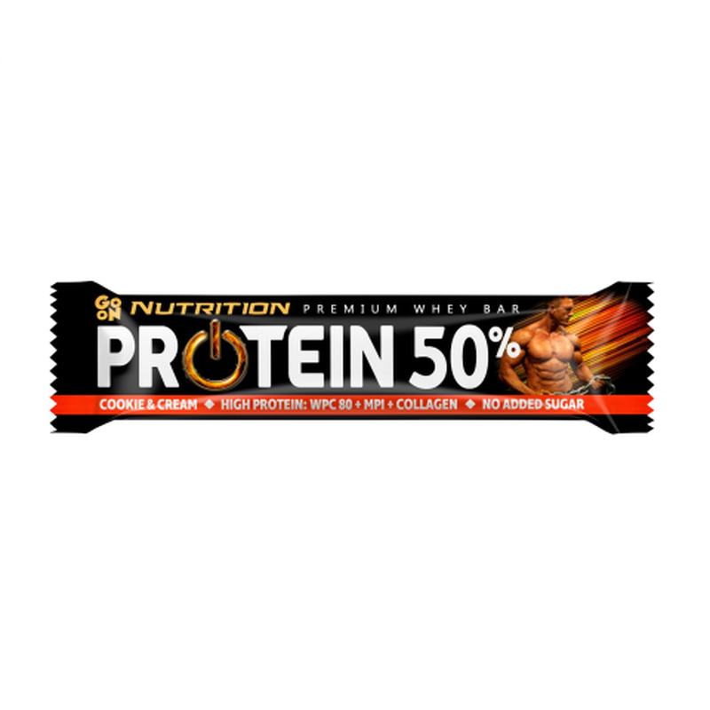 Proteiiniküpsis Cookie&Cream magusainetega Go On 40g