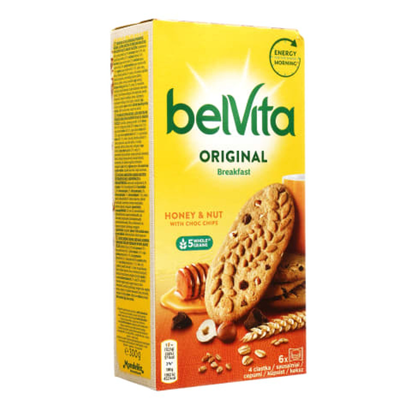 Täisteraküpsised pähkli&meega Belvita 300g