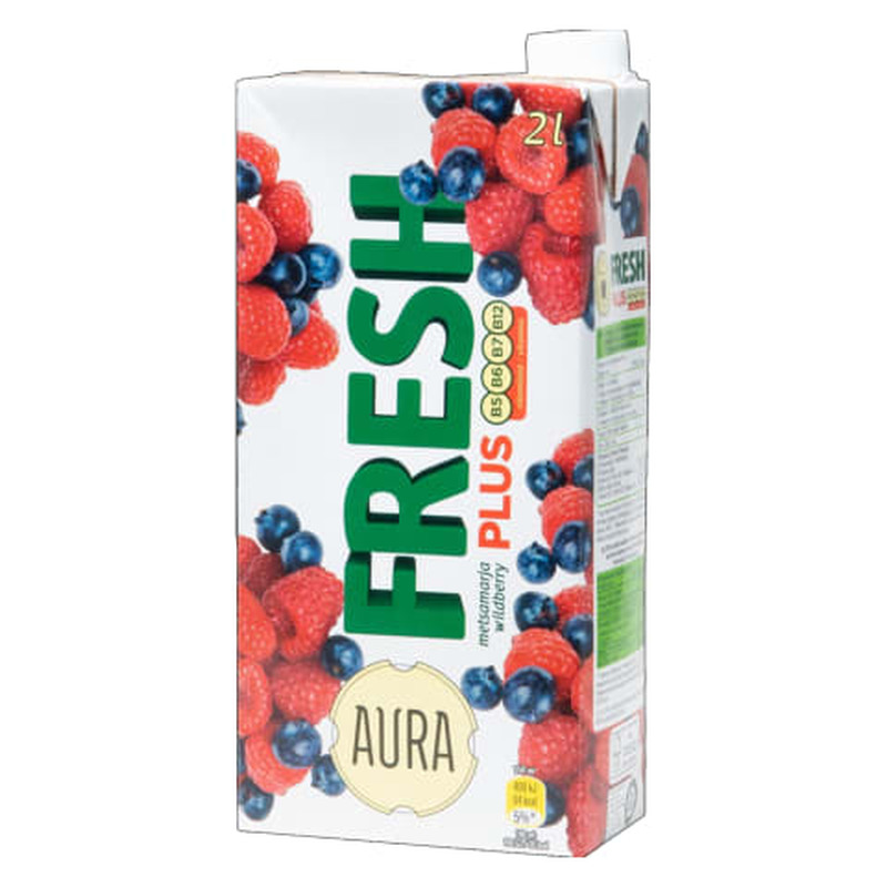 Mahlajook metsamarja Aura Fresh Plus 2l