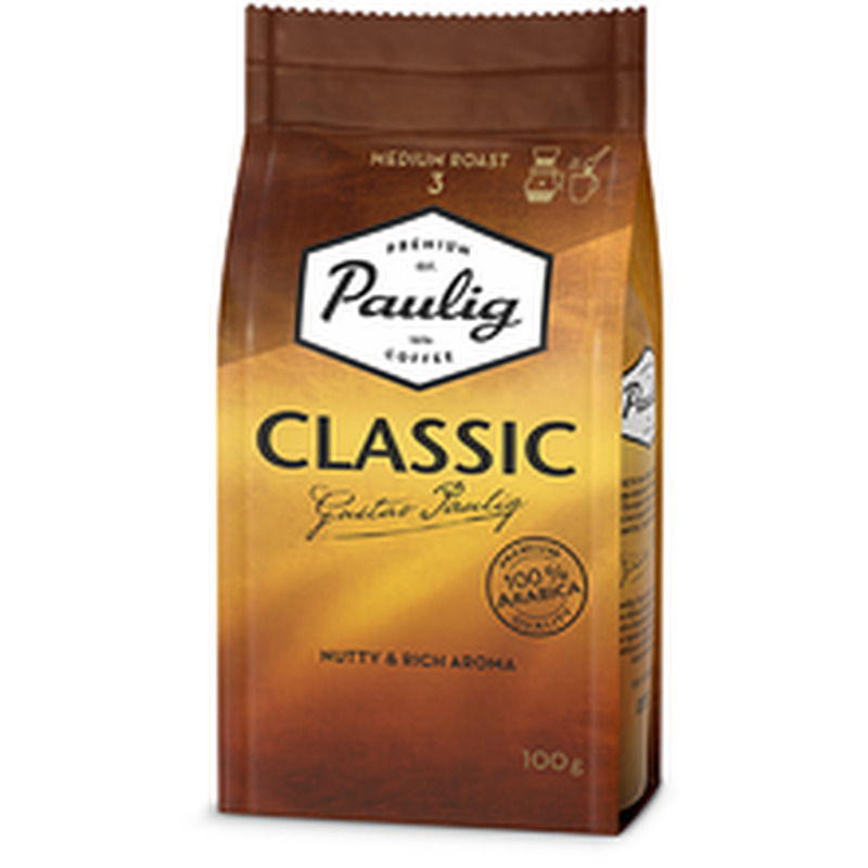 Jahvatatud filtrikohv Classic, PAULIG, 100 g