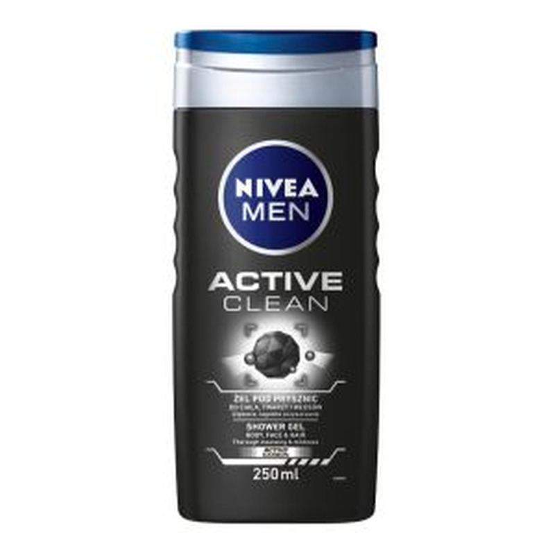 Dushigeel Active Clean meestele, NIVEA, 250 ml