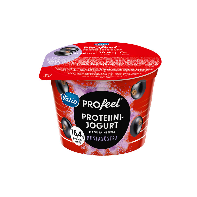 Proteiinijogurt mustasõstra Profeel, VALIO, 200 g