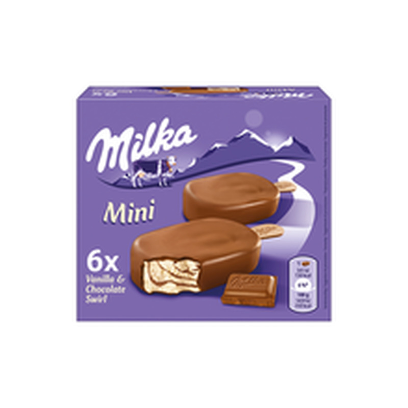 Jäätis Milka Mini 6 tk, MILKA, 6 x 50 ml