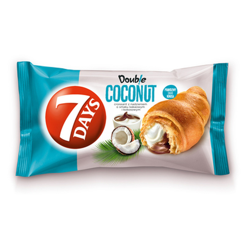 CHIPITA 7 DAYS Double Croissant kakao-kookosetäidisega 60g