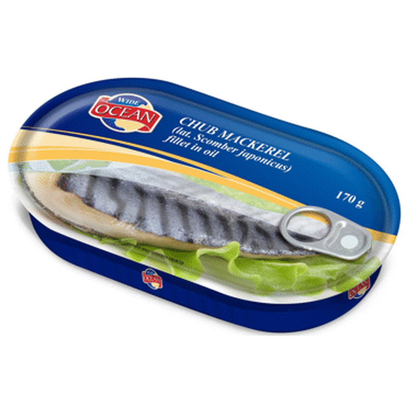 Makrellifilee õlis OCEAN, EO 170g