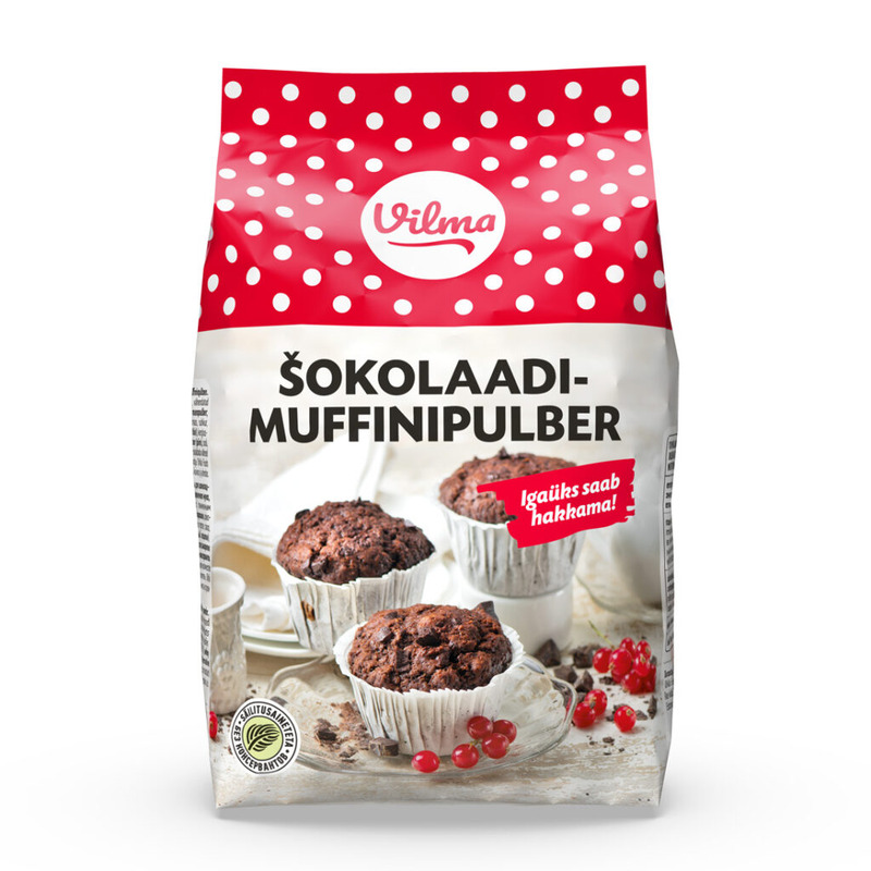 Šokolaadimuffinipulber, VILMA, 400 g