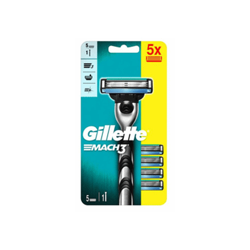 Terad GILLETTE MACH 3 käepide +5 terad