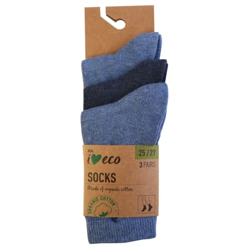 Laste sokid I Love Eco 3 paari 25-27