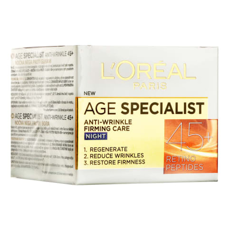 Öökreem L'oreal Age Specialist 45+ 50ml