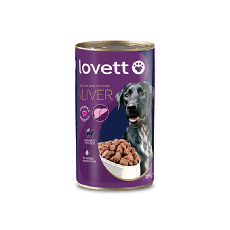 Kons.koerasööt LOVETT maksaga 1250g