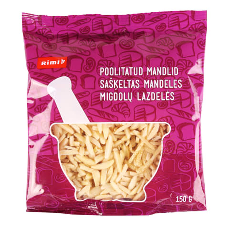 Poolitatud mandlid Rimi 150g