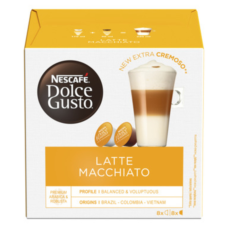 Kohvikapslid Dolce Gusto Latte Macchiato, NESCAFE, 16 tk