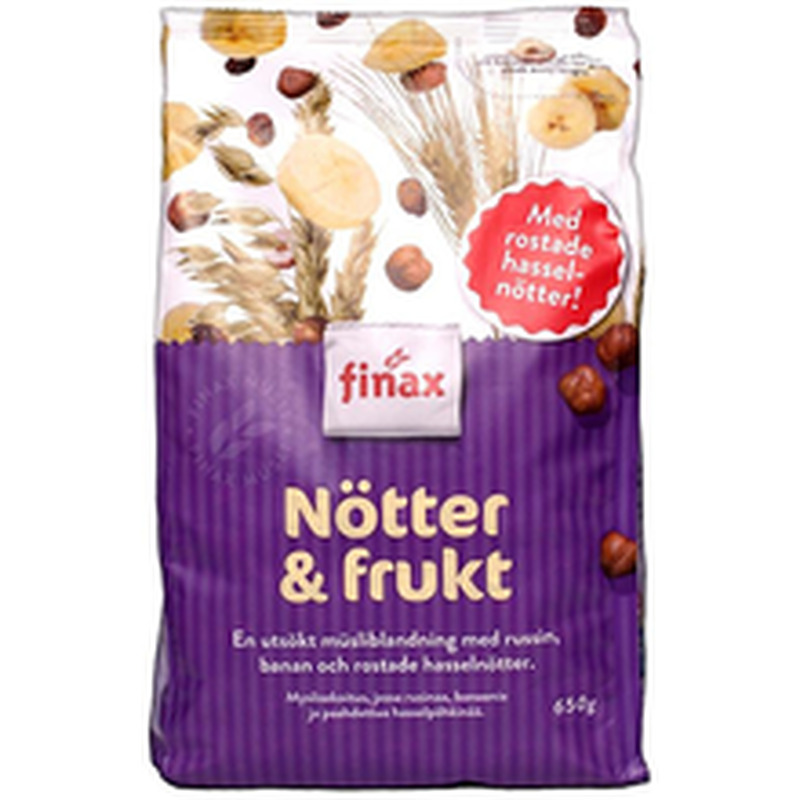 Finax müsli pähkli & puuvilja 650g