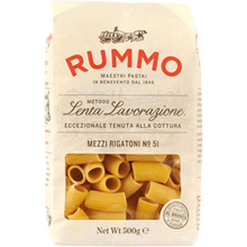 Rummo mezzi rigatoni pasta nr 51 500 g