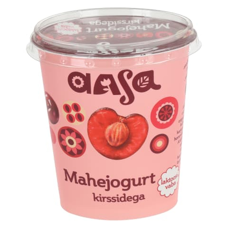 Mahejogurt kirssidega laktoosivaba Aasa 370g