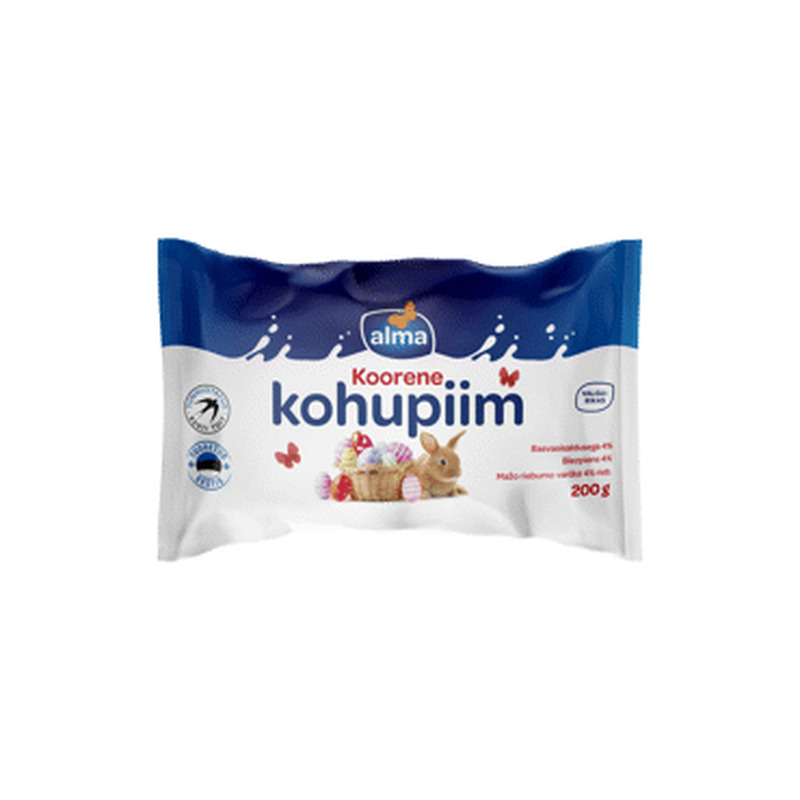 Kohupiim 4%, ALMA, 200 g