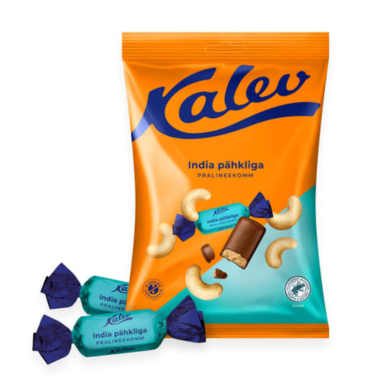 Pralineekommid India pähklitega Kalev Praline 175g