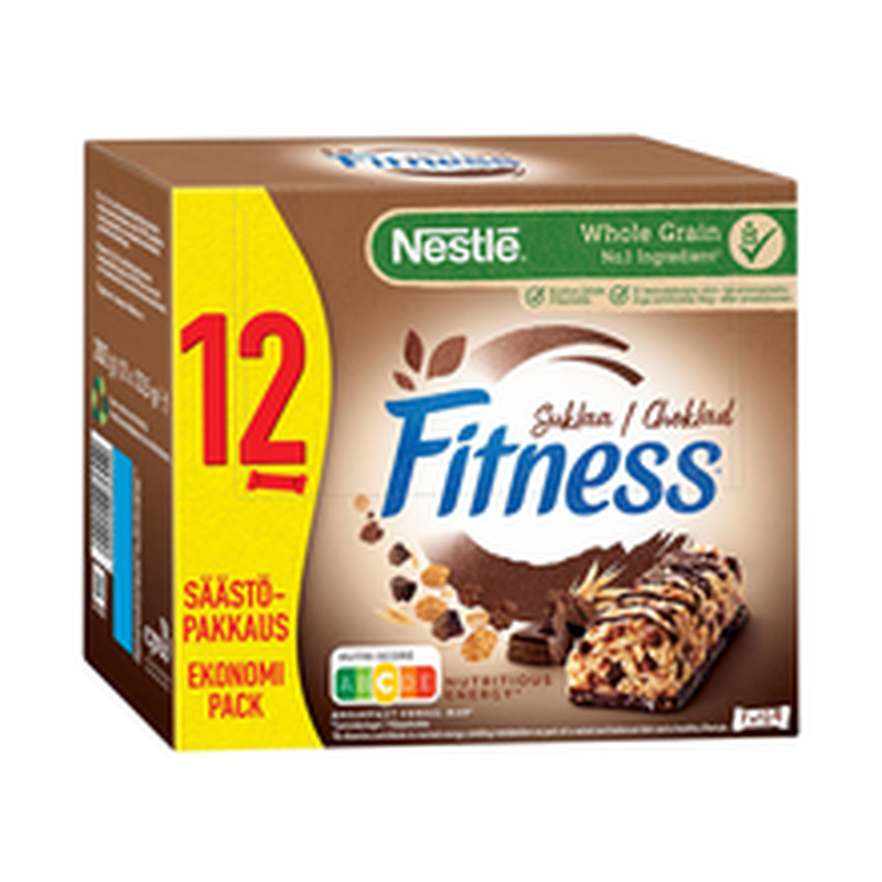 Nestlé Fitness šokolaadi-teraviljabatoonid 12 × 23,5 g