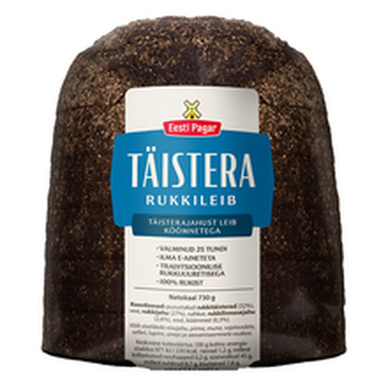 Täistera rukkileib 730 g