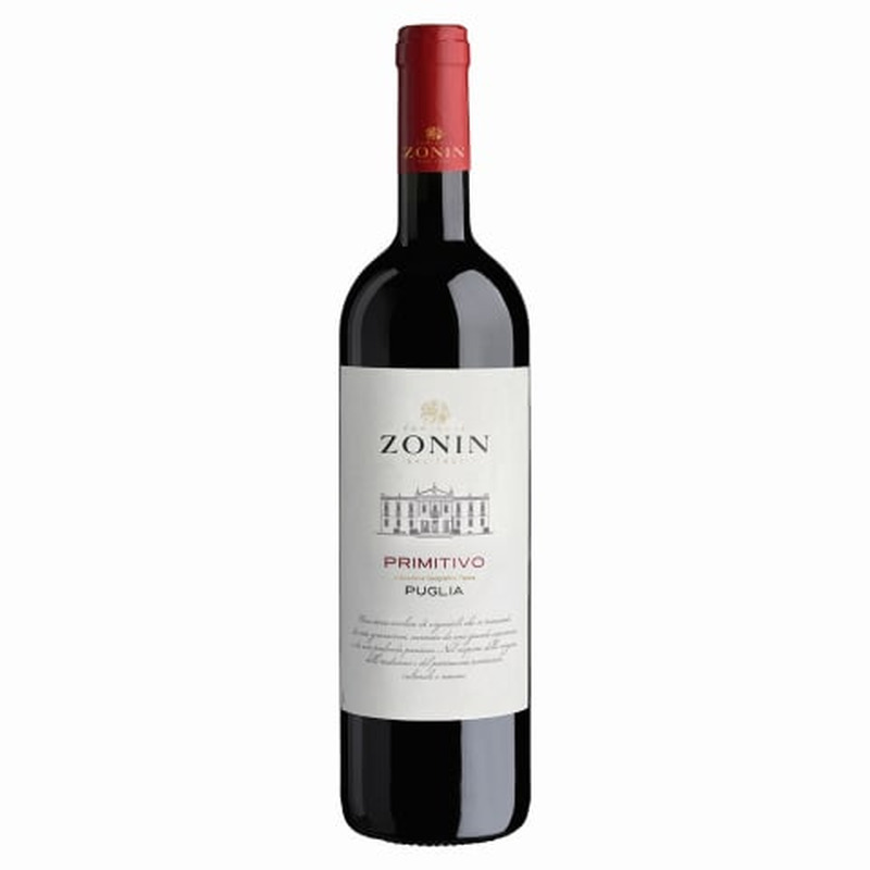 Kaitstud geograafilise tähisega vein Zonin Classici Primitivo Puglia 13,5%vol 0,75l