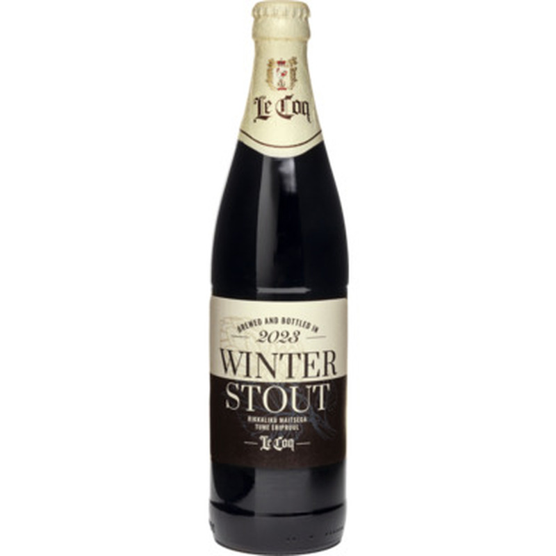 Õlu Winter Stout, LE COQ, 500 ml