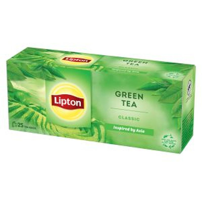 Roheline tee Classic niidiga kotis 25pk, LIPTON, 32,5 g