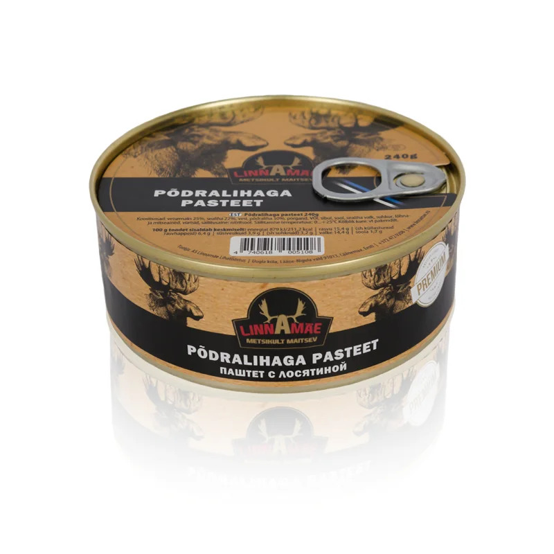 Põdralihaga pasteet, LINNAMÄE LIHATÖÖSTUS, 240 g