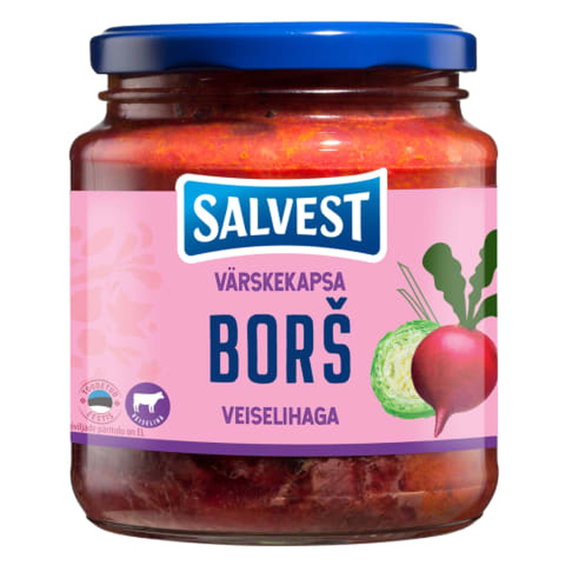 Salvest Veiselihaga värskekapsaborš 530 g