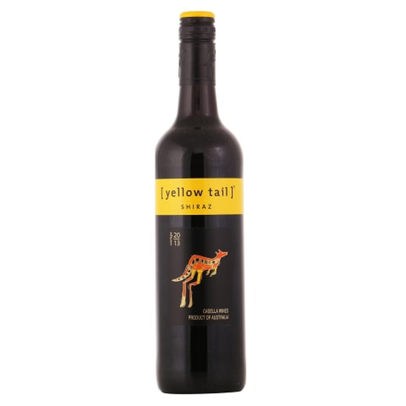 Geograafilise tähisega vein Yellow Tail Shiraz 0,75l