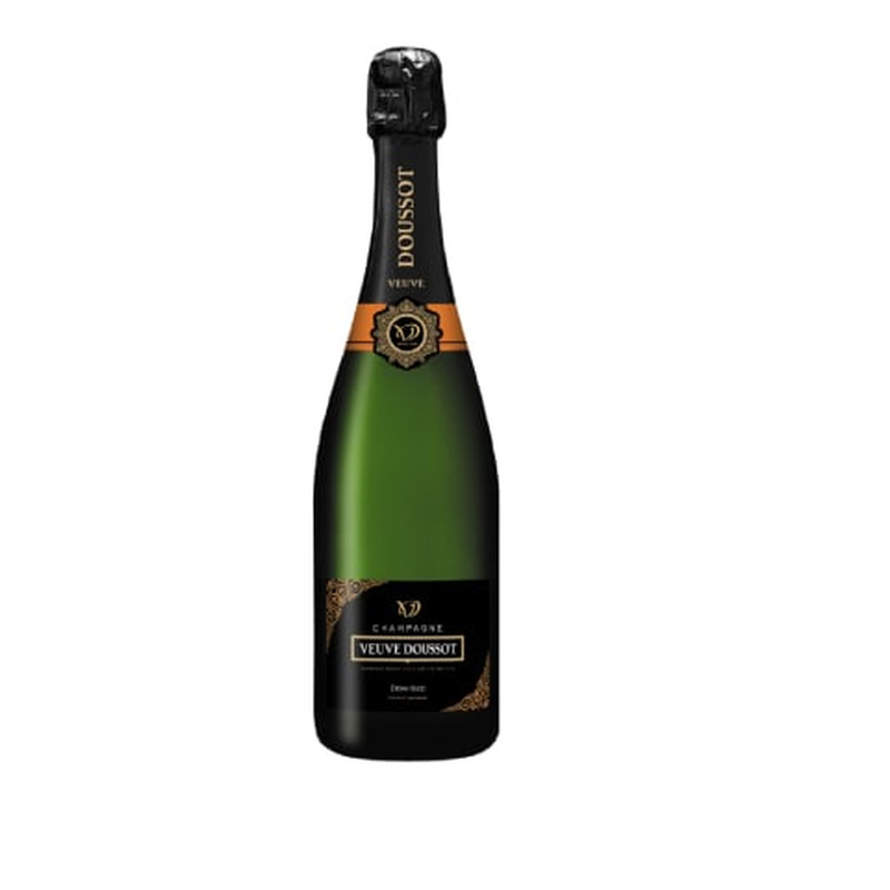 Kaitstud päritolunimetusega kvaliteetvahuvein Champagne Veuve Doussot Demi-Sec 12,5%vol 0,75l