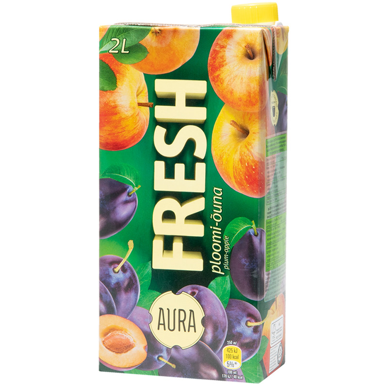 Ploomi-Õuna mahlajook, AURA FRESH, 2 L