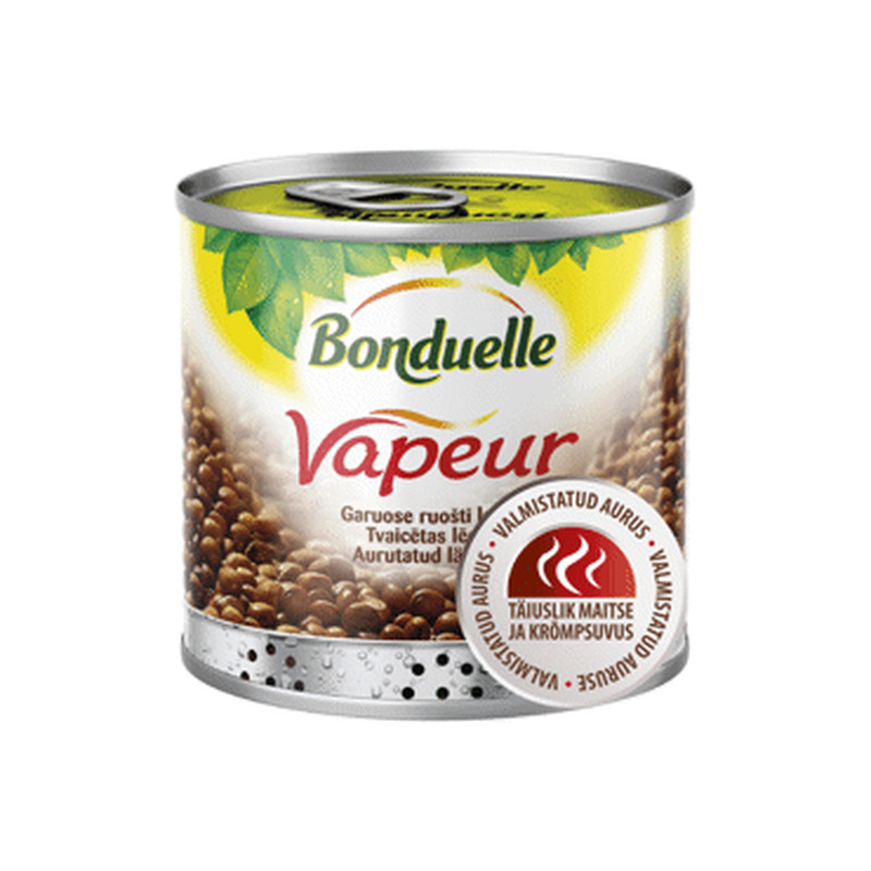 Aurutatud läätsed vapeur BONDUELLE 310g