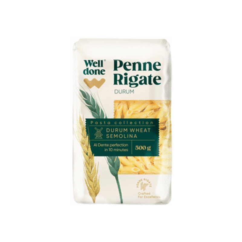 Makaronid Penne Rigate WELL DONE 500g