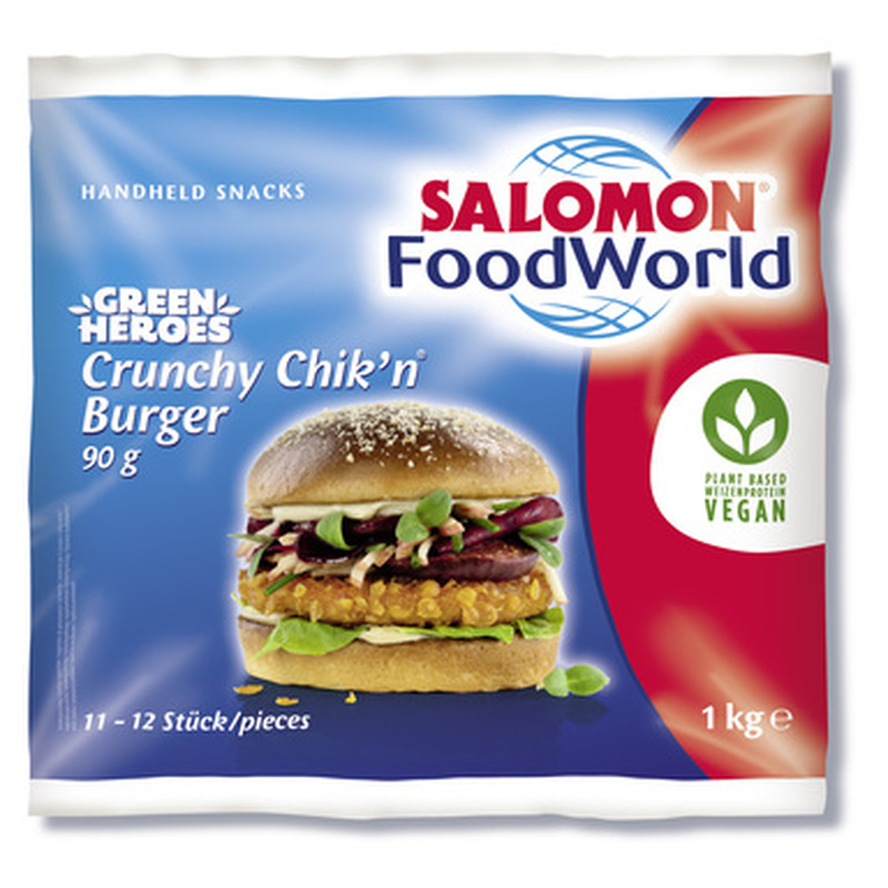 SALOMON Green Heroes taimne krõbe burgeripihv 1kg (külm.)