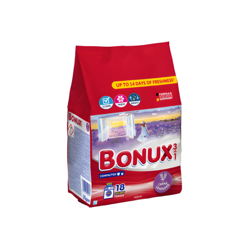 Pesupulber Bonux Caring Lavender 18pk 1,17kg