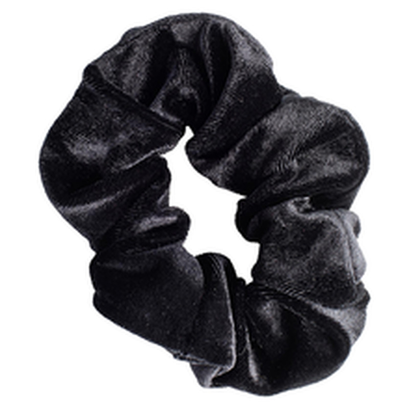 Cailap lai juuksekumm Scrunchie samet, must