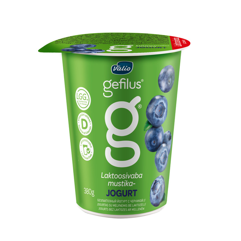 Mustikajogurt 2% Gefilus, VALIO, 380 g