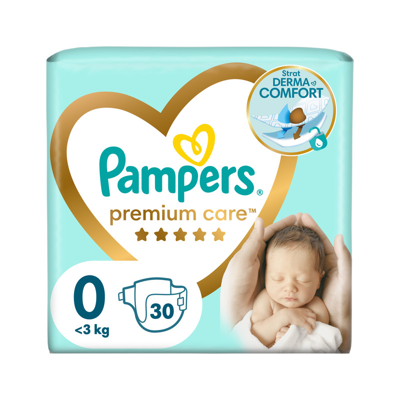 KAST 4 tk! Pampers Premium Care Mähkmed, Suurus 0 (Mini), kuni 3 Kg, 30 Mähet