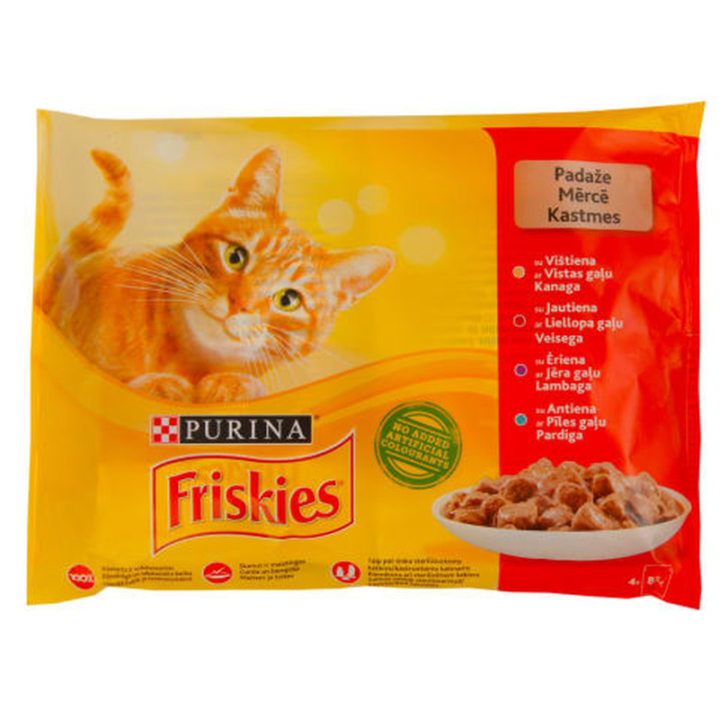 Kiisueine lihaga Friskies 4x85g