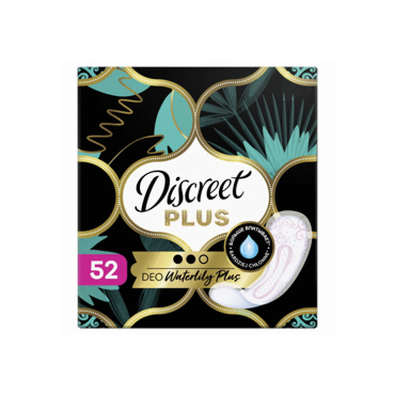 Pesukaitsmed DISCREET Reg.WaterLily 52tk